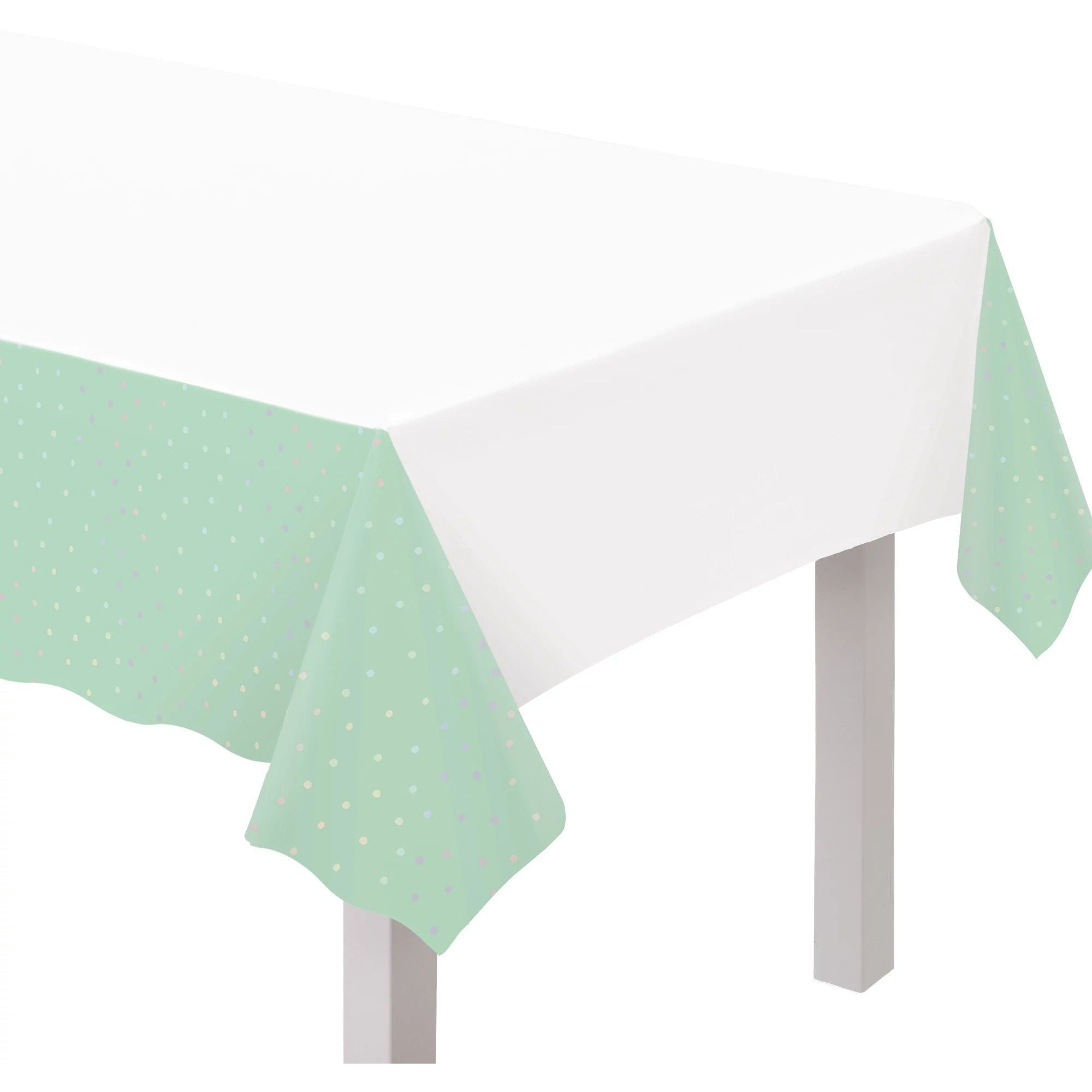 Amscan BASIC Opalescent Plastic Table Cover