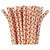 Amscan BASIC Orange Diamond Flexible Paper Straws 24ct