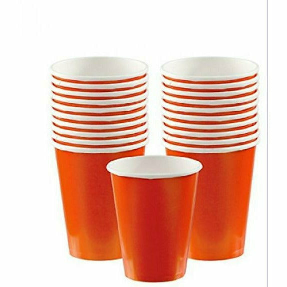 Amscan BASIC Orange Peel 9oz Cup Hi Ct