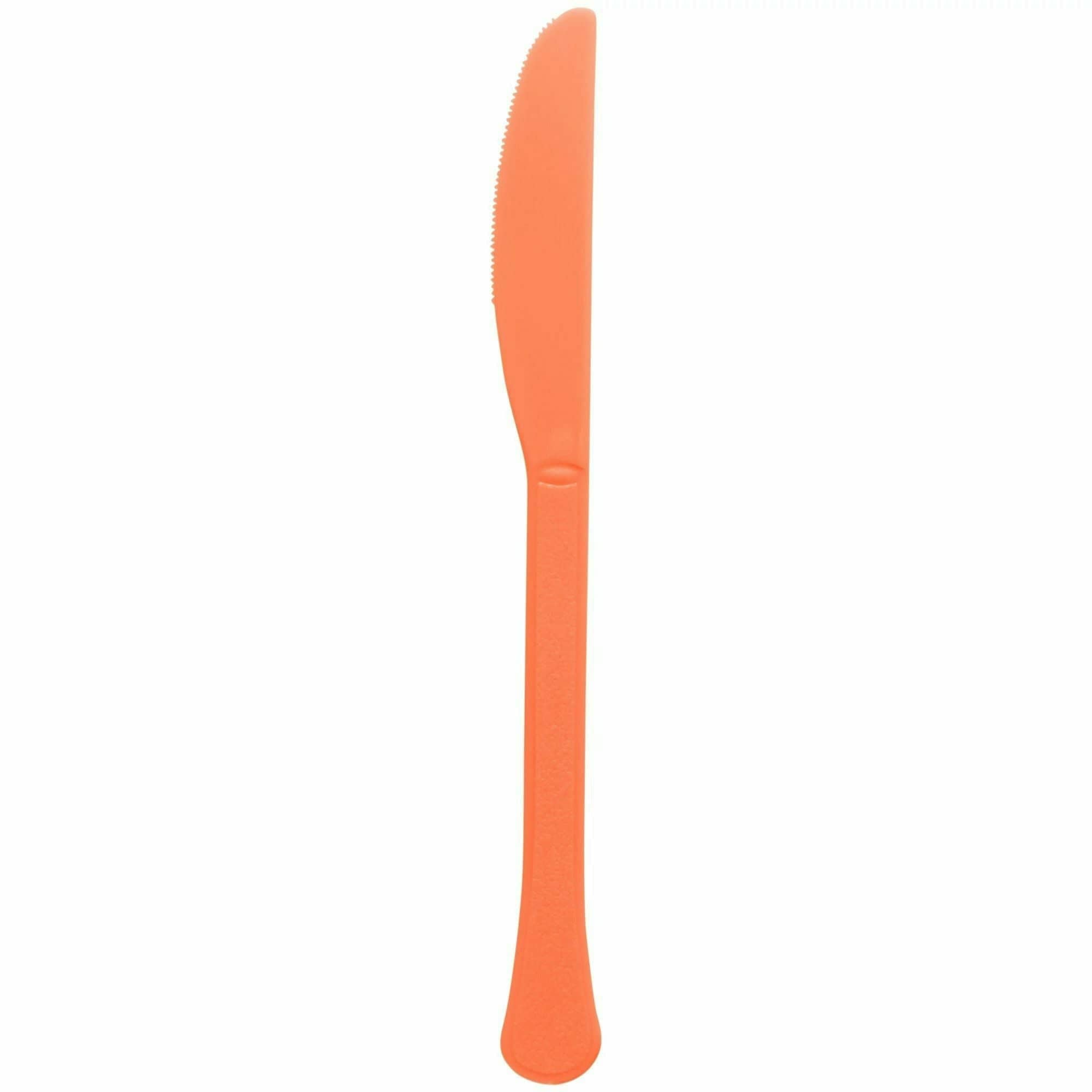 Amscan BASIC Orange Peel - Boxed, Heavy Weight Knives, High Ct.