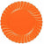 Amscan BASIC Orange Premium Plastic Scalloped Lunch Plates 12ct