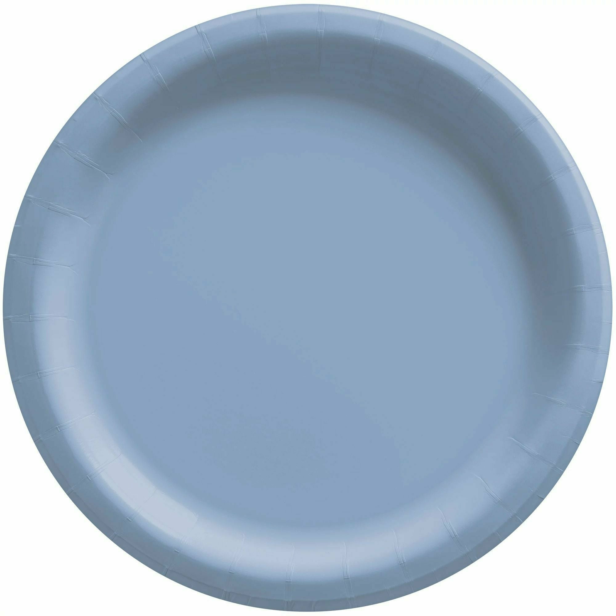 Amscan BASIC Pastel Blue - 8 1/2" Round Paper Plates, 20 Ct.