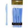 Amscan BASIC Pastel Blue Premium Plastic Knives 20ct