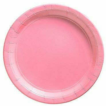 Amscan BASIC Pink Paper Dessert Plates 20ct