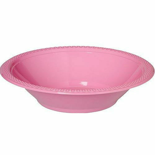 Amscan BASIC Pink Plastic Bowls 20ct