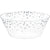 Amscan BASIC Plastic Serving Bowl Small -Silver Dots