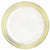 Amscan BASIC Premium 10 1/4" Plastic Border Plate Dots and Squares - Gold