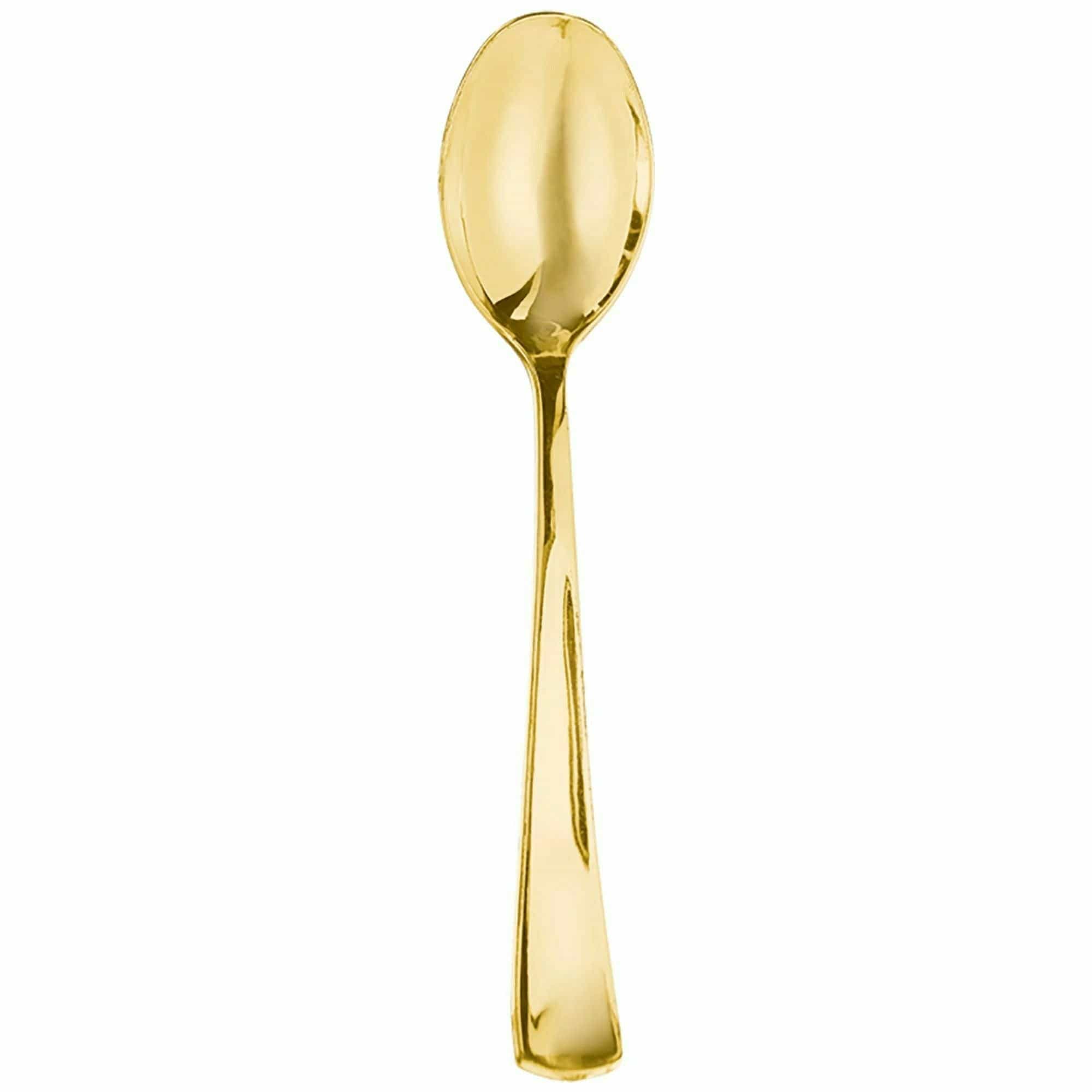 Amscan BASIC Premium Metallic Spoon - Gold