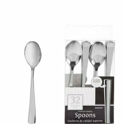 Amscan BASIC Premium Quality Spoons 32 pcs