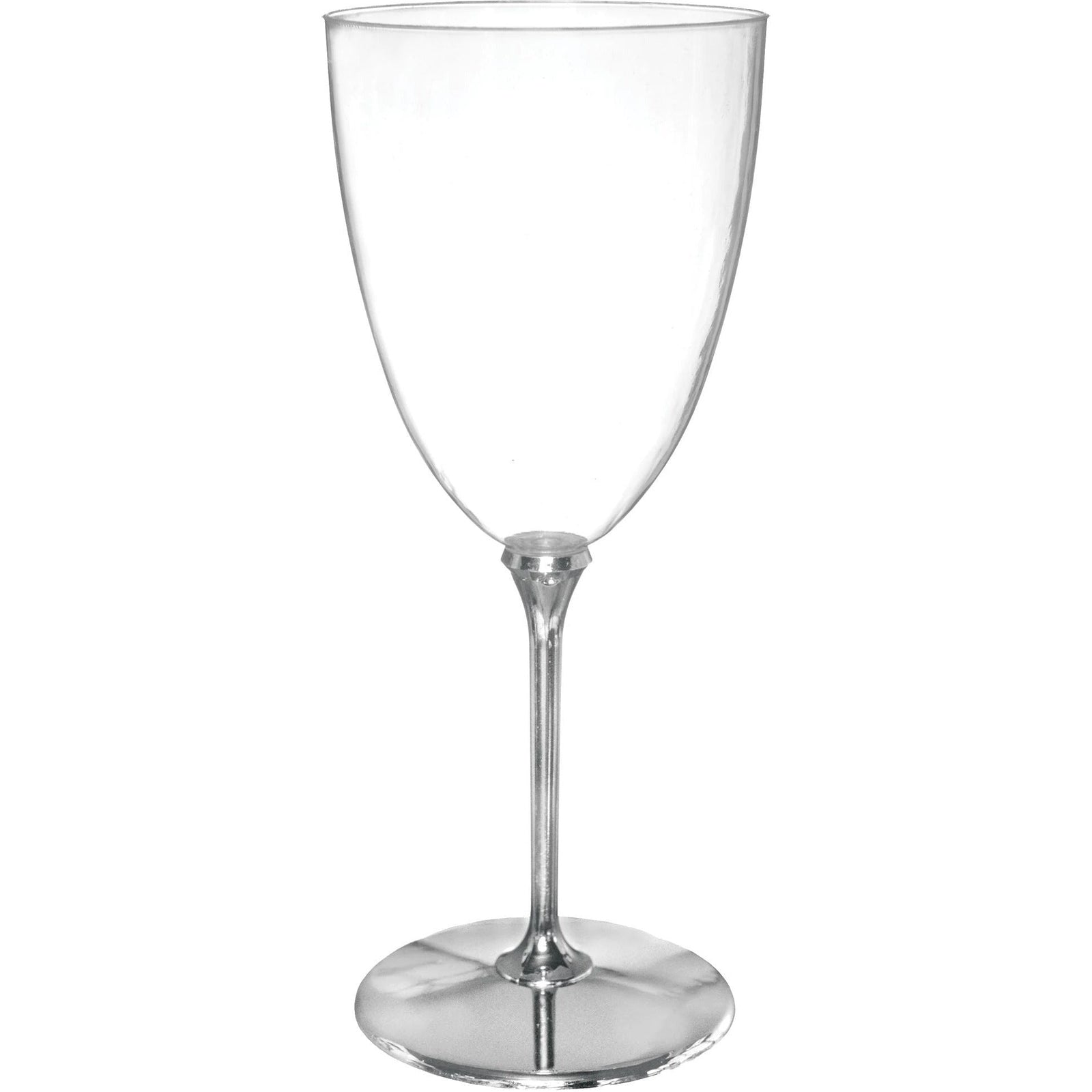 Amscan BASIC Premium Silver Wine Goblet