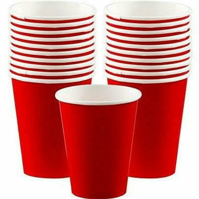 Amscan BASIC Red Paper Cups 20ct