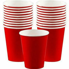 Apple Red - 12 oz. Paper Cups, 50 Ct. - Ultimate Party Super Stores