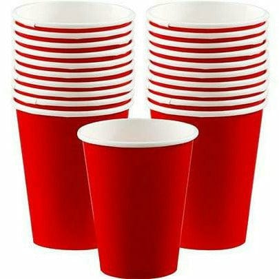 180ml Red Plain Paper Cup