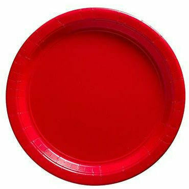 Amscan BASIC Red Paper Dessert Plates 20ct