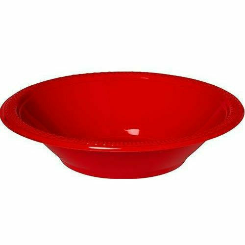 Amscan BASIC Red Plastic Bowls 20ct