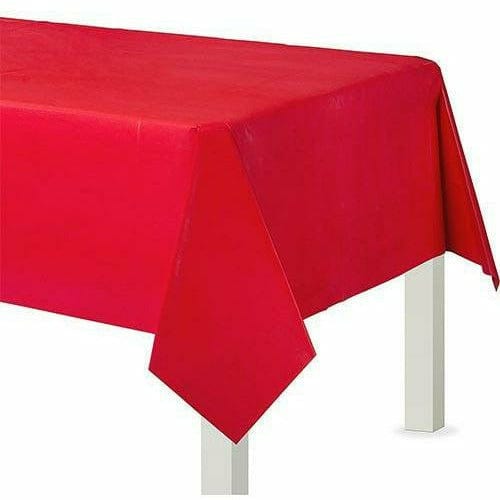 Amscan BASIC Red Plastic Table Cover