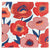 Amscan BASIC Red Poppy Lunch Napkins 16ct