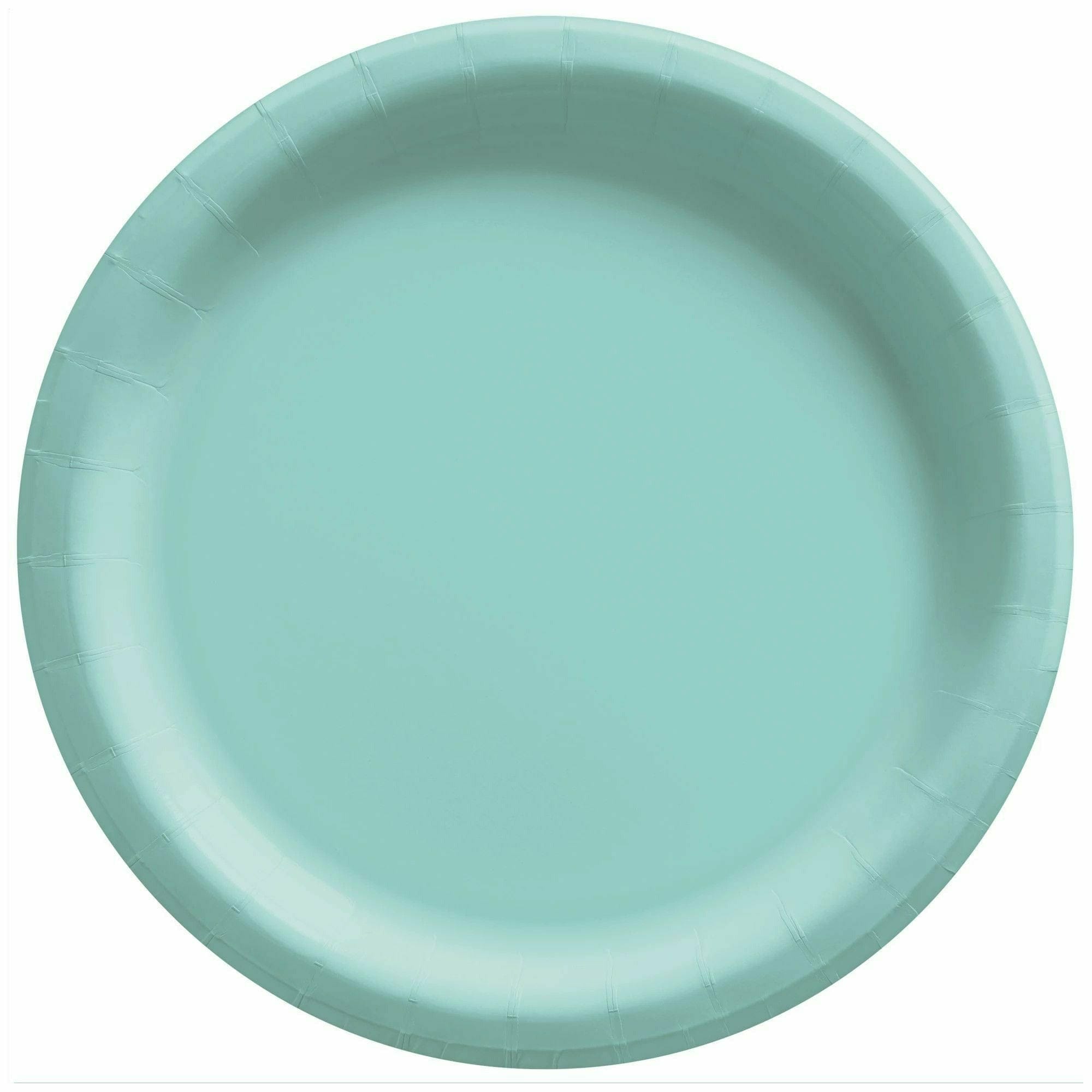 Amscan BASIC Robin's Egg Blue - 10" Round Paper Plates, 50 Ct.
