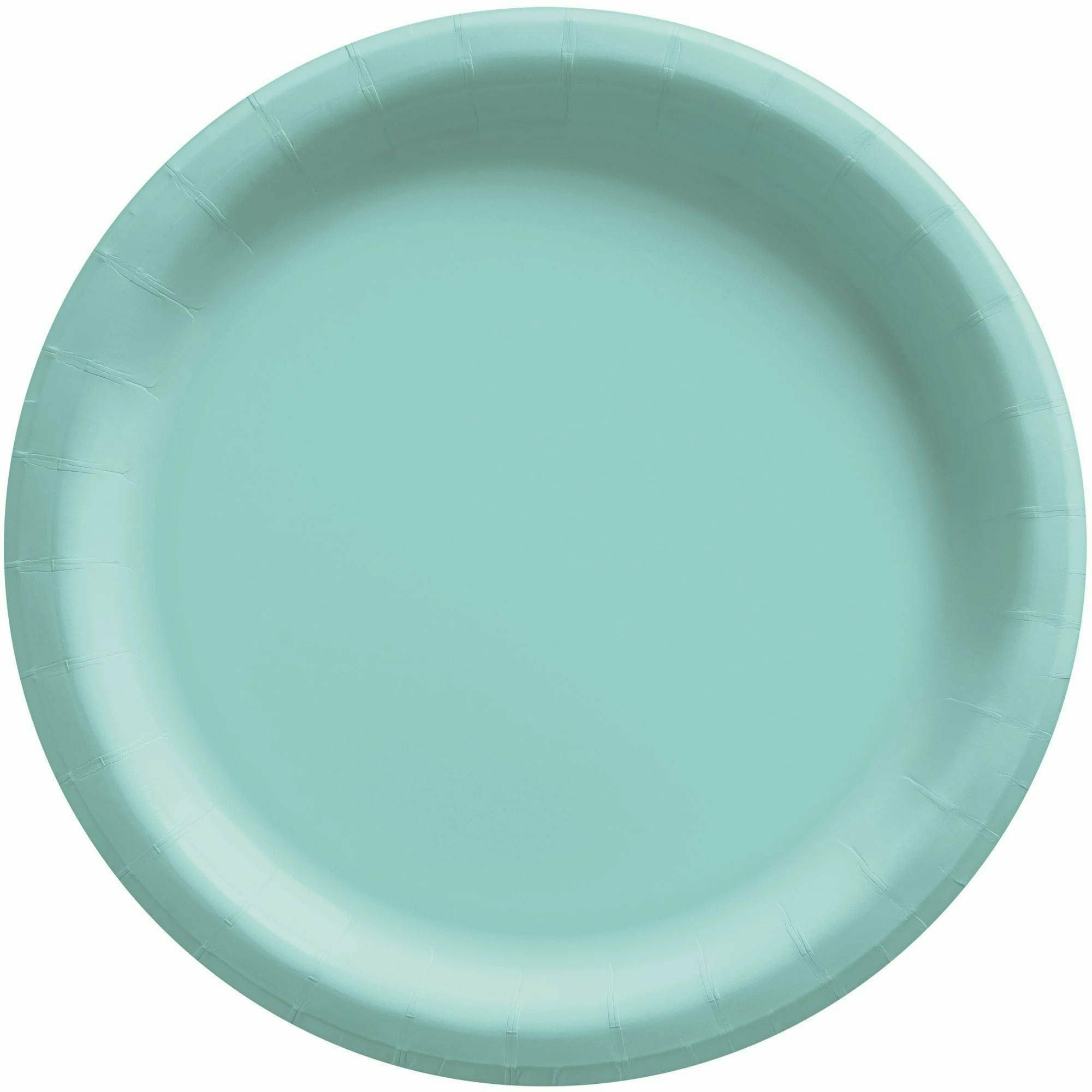 Amscan BASIC Robin's Egg Blue - 8 1/2" Round Paper Plates, 20 Ct.