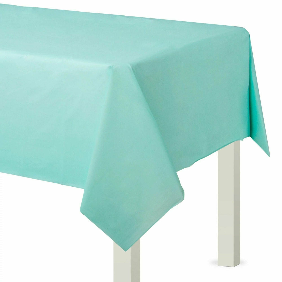 Amscan BASIC Robin&#39;s Egg Blue - Flannel Backed Table Cover