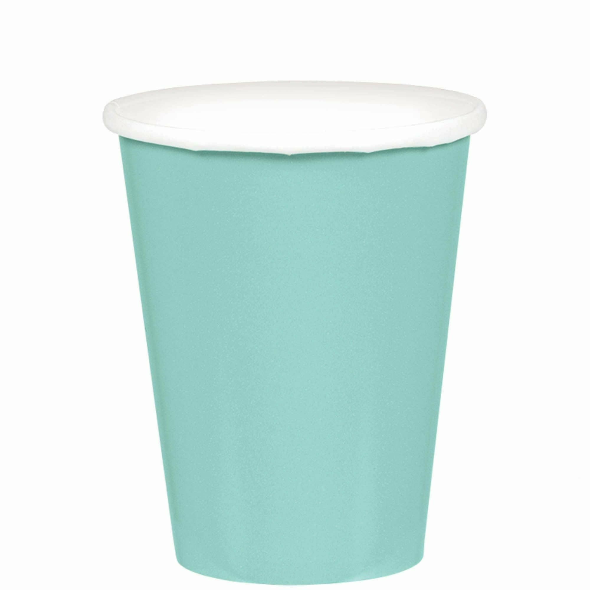 Amscan BASIC Robin's Egg Blue Paper Cups 20ct