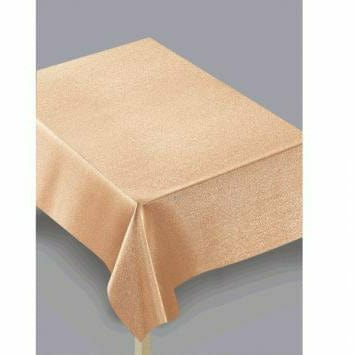 Amscan BASIC ROSE GOLD 60 X 84 FABRIC METALLIC TABLECOVER