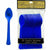 Amscan BASIC Royal Blue Premium Plastic Spoons 20c