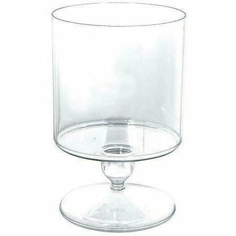 Amscan BASIC Short CLEAR Plastic Pedestal Cylinder Container