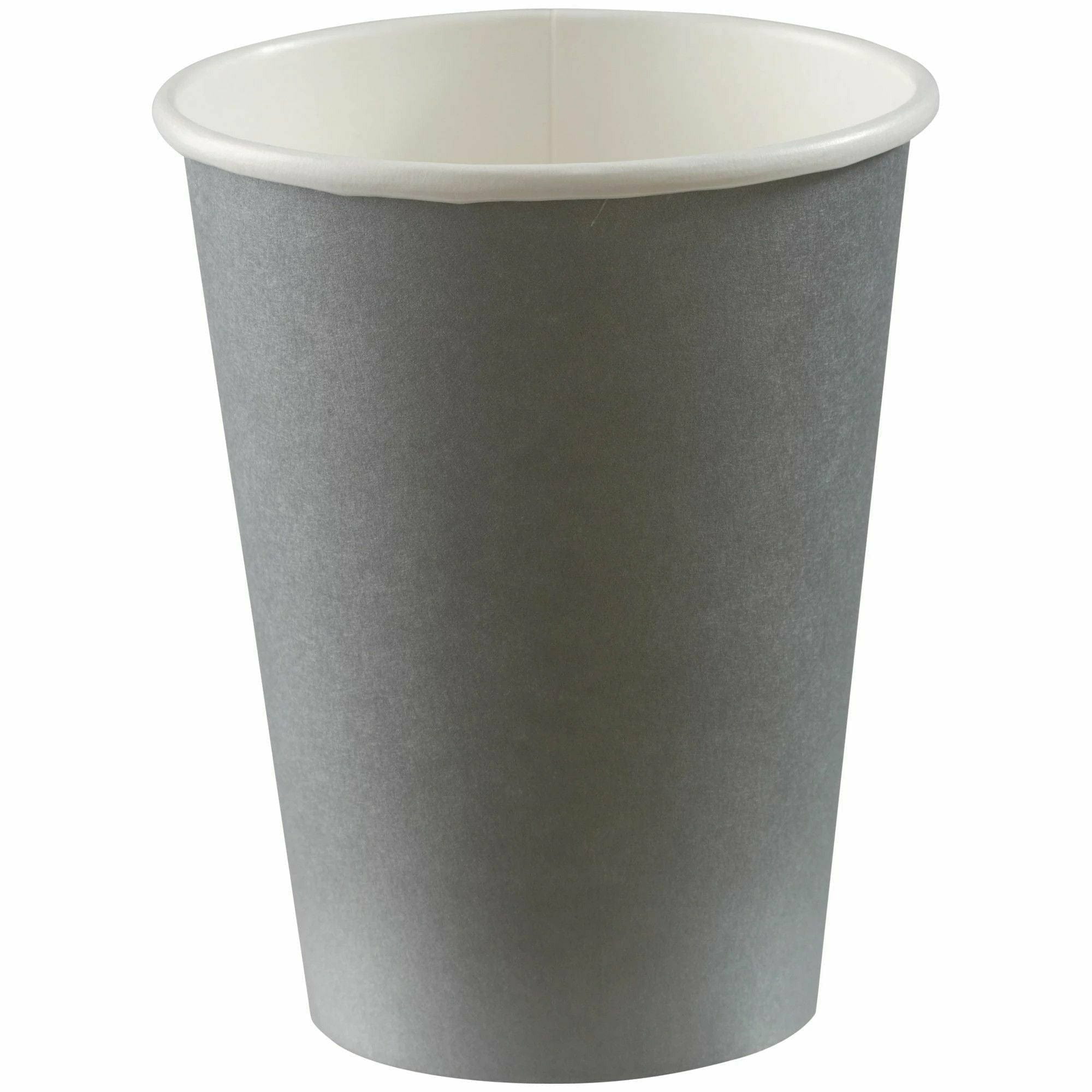 Amscan BASIC Silver - 12 oz. Paper Cups, 50 Ct.