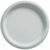 Amscan BASIC Silver - 8 1/2" Round Paper Plates, 50 Ct.