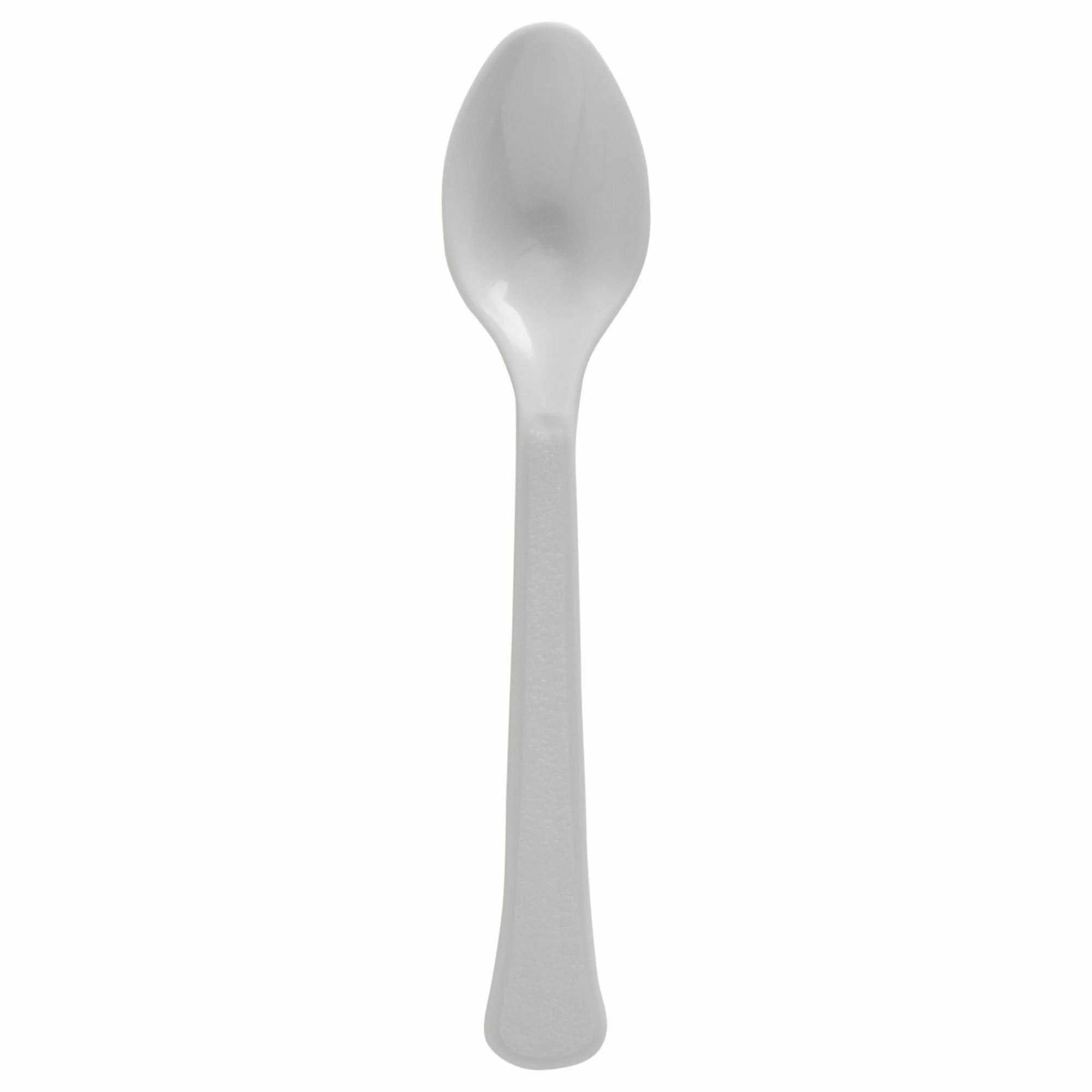 Amscan BASIC Silver - Boxed, Heavy Weight Spoons, High Ct.