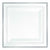 Amscan BASIC Square Plastic Plate White w/Silver Trim, 10"