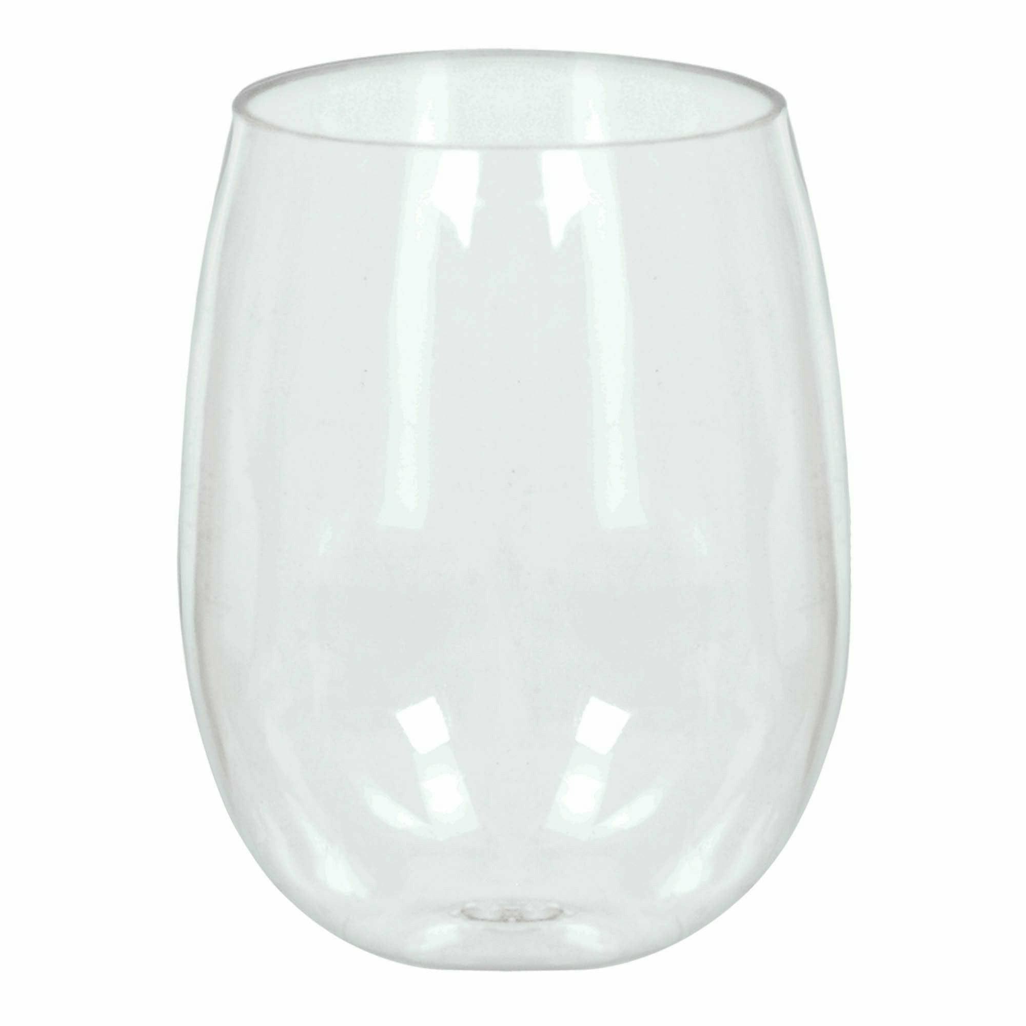 Amscan BASIC STEMLESS WINE GLASSES 8 CT