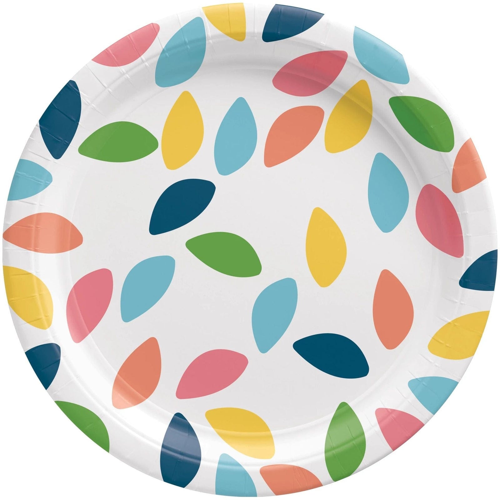 Amscan BASIC Summer Hues Round Paper Plates, 6 3/4"