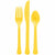 Amscan BASIC Sunshine Yellow - Boxed, Heavy Weight Cutlery Asst., 80 Ct.