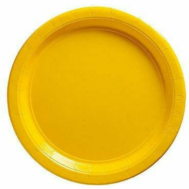 Amscan BASIC Sunshine Yellow Paper Dessert Plates 20ct