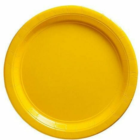 Amscan BASIC Sunshine Yellow Paper Lunch Plates 20ct