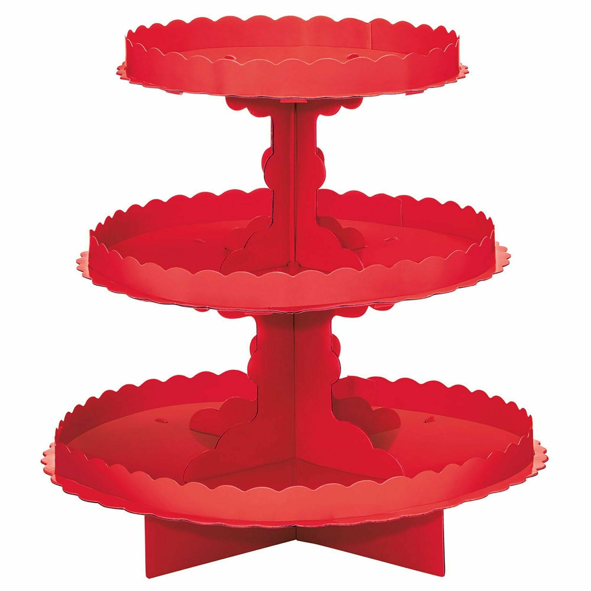 Amscan BASIC Treat Stand - Apple Red