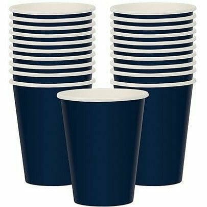Amscan BASIC True Navy Blue Paper Cups 20ct