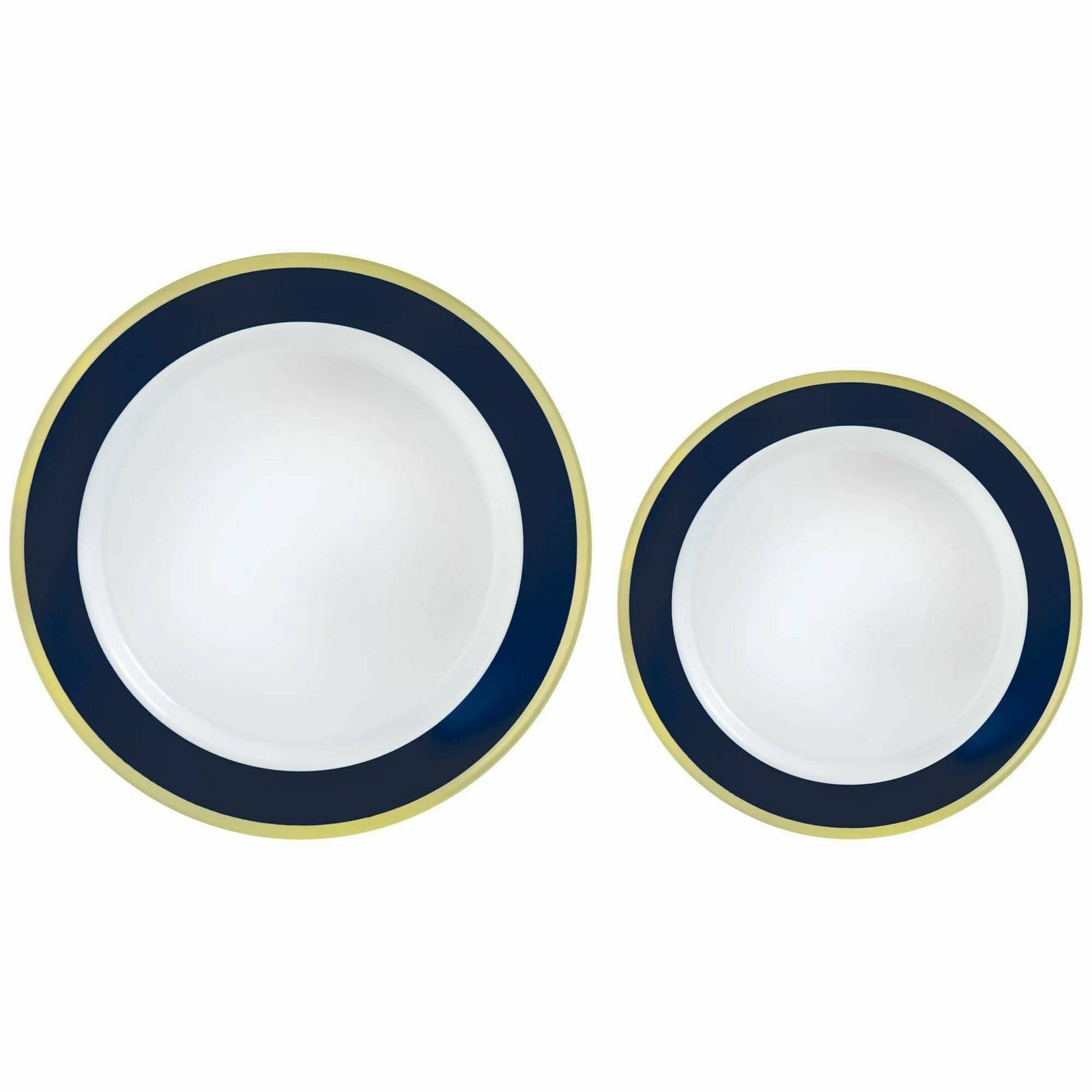 Amscan BASIC True Navy - Multipack, Hot Stamped Plastic Border Plates