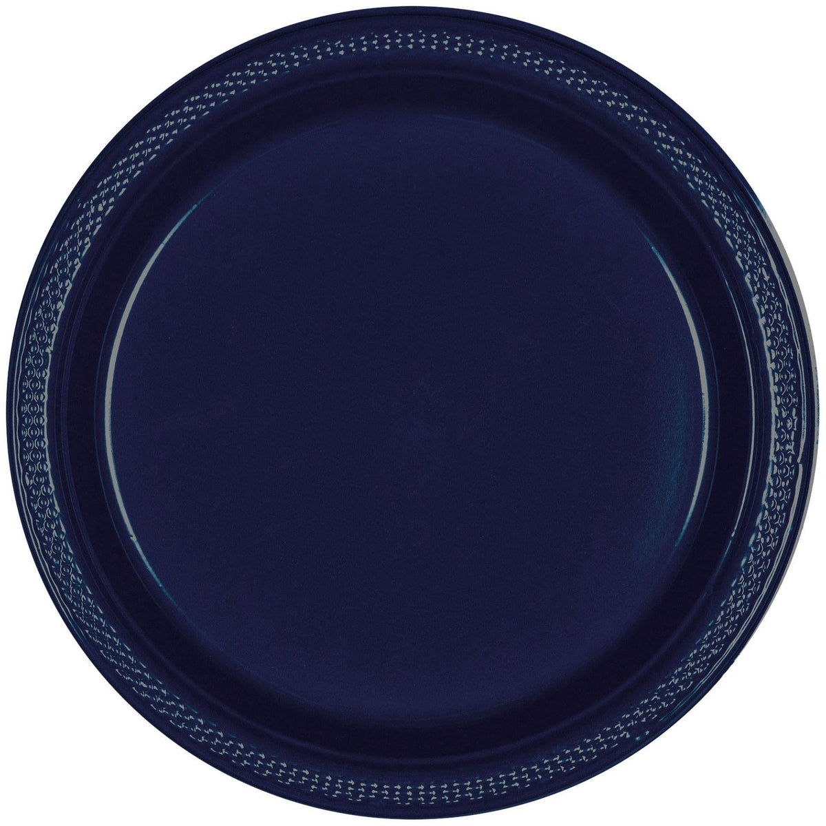 Amscan BASIC True Navy Plastic Dessert Plates 20ct