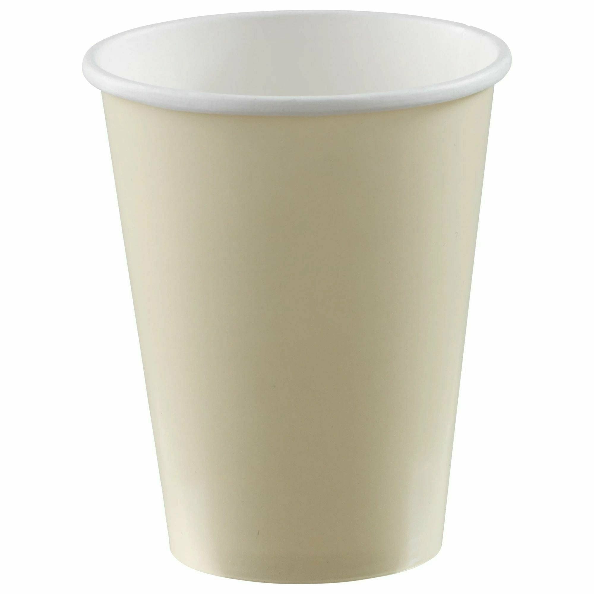 Amscan BASIC Vanilla Creme - 12 oz. Paper Cups, 50 Ct.