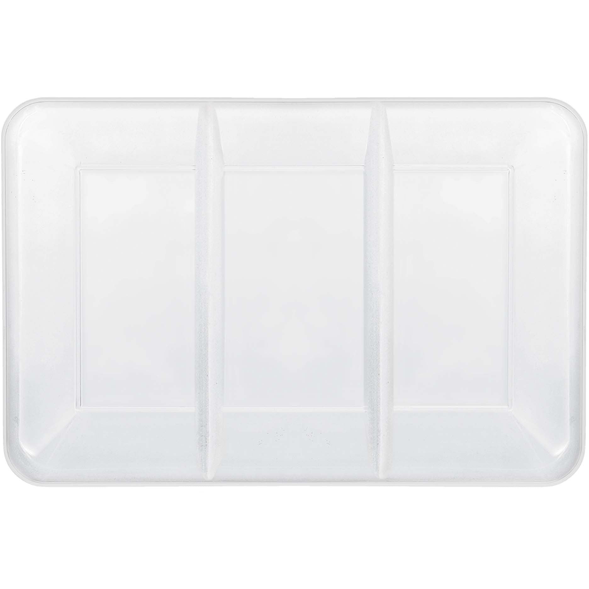 Amscan BASIC White Compartment Tray