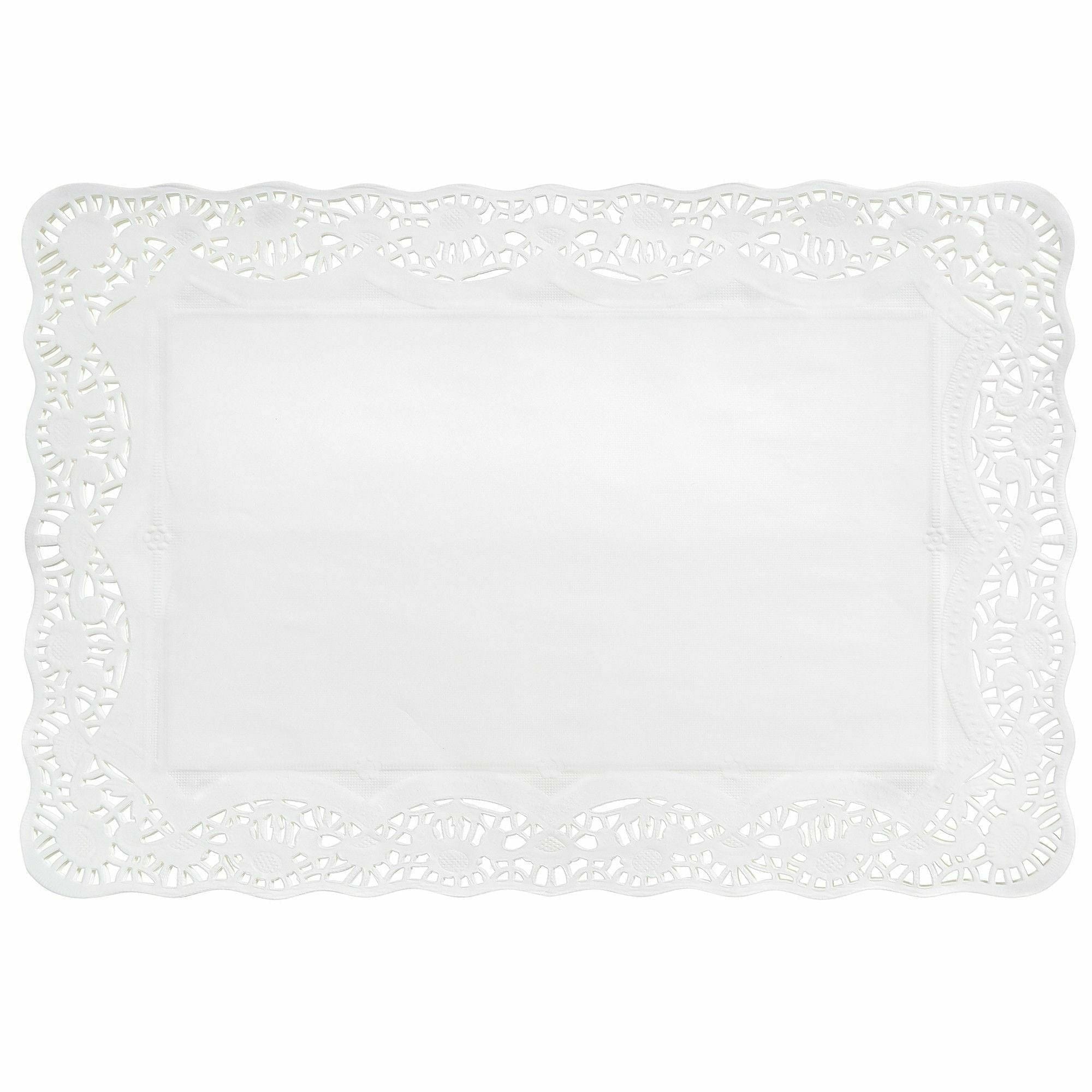 Amscan BASIC White Doily Placemats