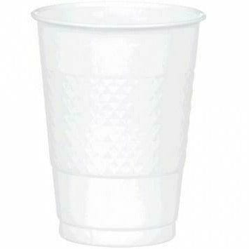 Amscan BASIC White Plastic Cups, 16 oz.