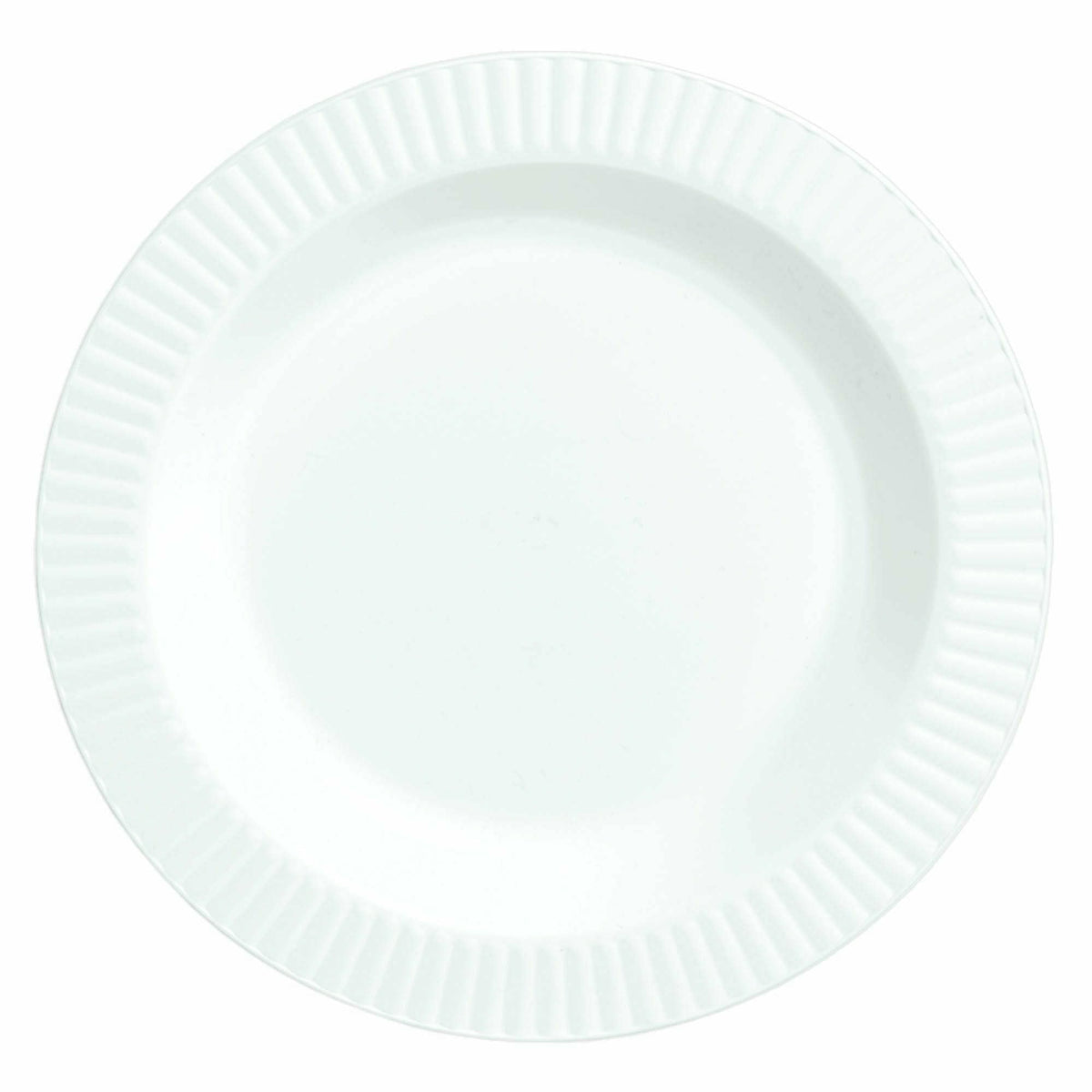 Amscan BASIC White Premium Plastic Round Plates, 7 1/2&quot;