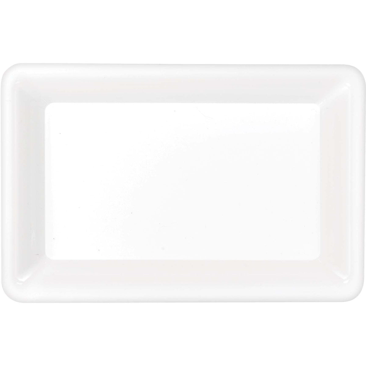 Amscan BASIC White Rectangular Tray