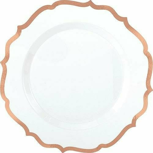 Gold Extra Sturdy Paper Lunch Plates, 8.5in, 20ct