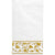 Amscan BASIC White With Gold Trim Premium Quality Guest Towels