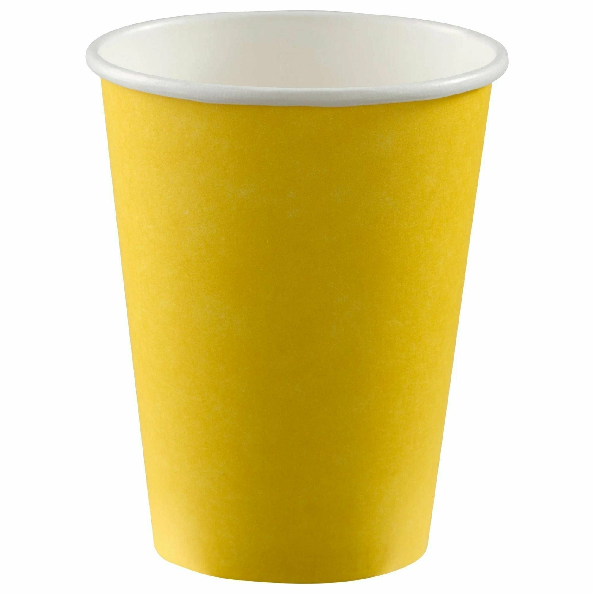 Amscan BASIC Yellow Sunshine - 12 oz. Paper Cups, 50 Ct.